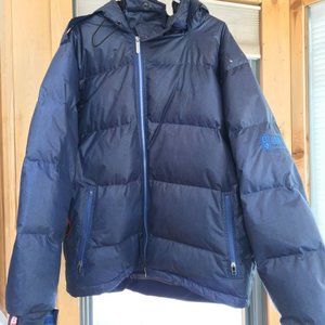 Vintage Men's Blue Bonfire Snowboarding Jacket